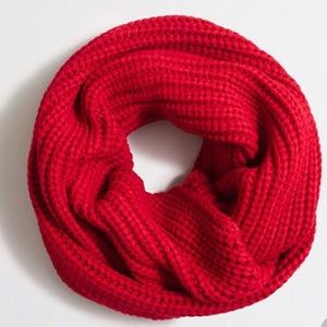 Red infinity scarf